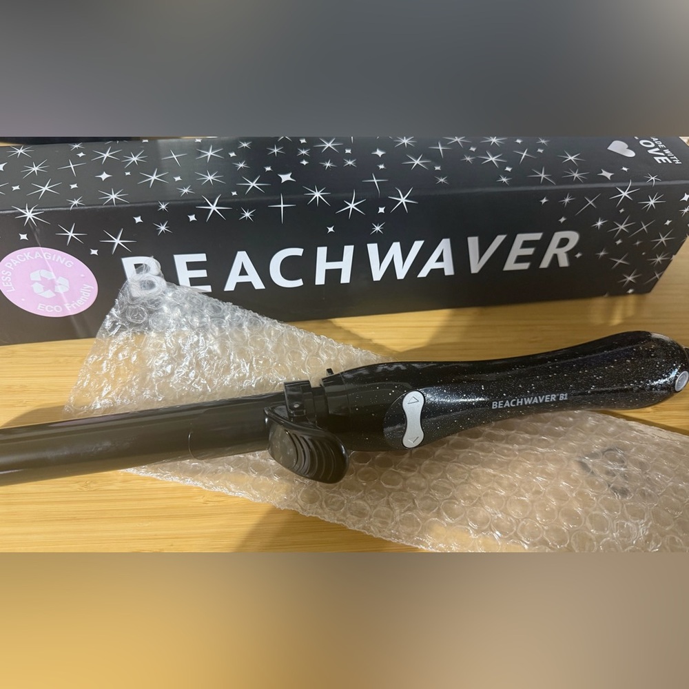 BEACHWAVER Black Glitter Curling Wand